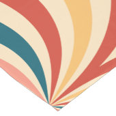 Retro Groovy Muster Kurzer Tischläufer (Ecke)