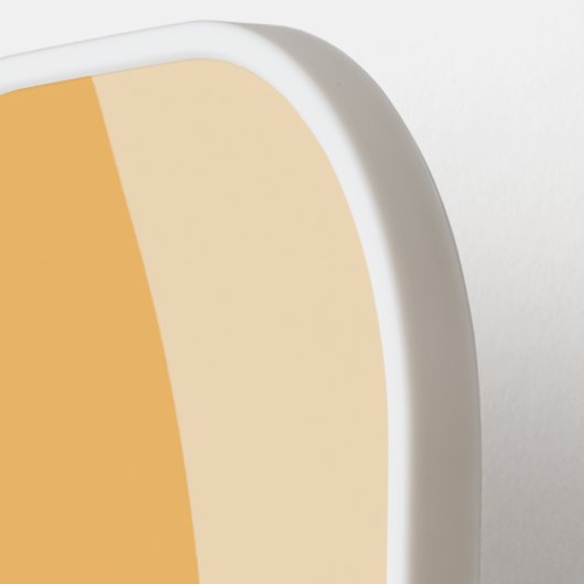 Retro Groovy Musterskriptname Pickleball Schläger (Linke Seite)