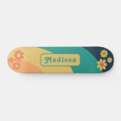 Retro Groovy Name Skateboard (Horizontal)