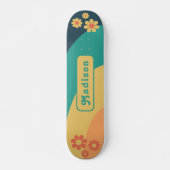Retro Groovy Name Skateboard (Vorne)