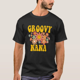 Retro Groovy Nana Matching Family 1. Geburtstag Pa T-Shirt