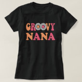 Retro Groovy Nana Matching Family T-Shirt (Design vorne)