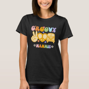 Retro Groovy Nannie Grandma Familie Matching Mutte T-Shirt