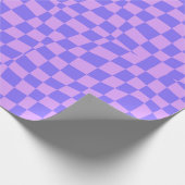 Retro-Groovy Neon lila, gewellt Geschenkpapier (Ecke)