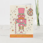 Retro Groovy Nutcracker Merry Christmas (Vorderseite)