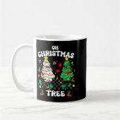 Retro Groovy Oh Christmas Tree Cake Pajamas Xmas K Kaffeetasse (Links)