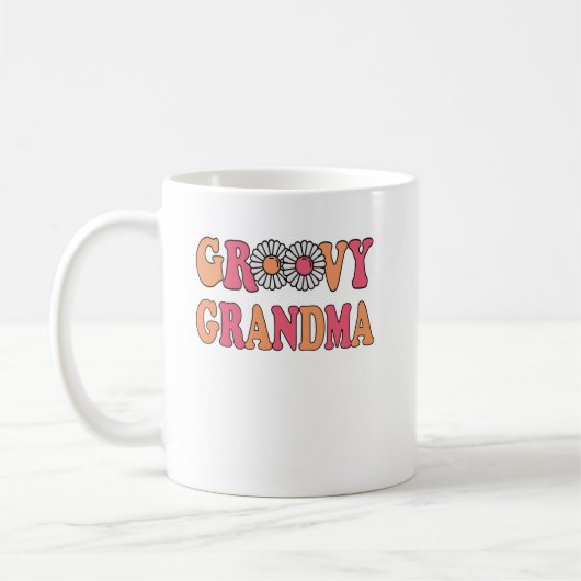 Retro Groovy Oma Matching Family Kaffeetasse (Links)