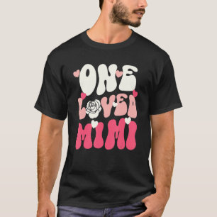 Retro Groovy One Loved Mimi Hearts Liebe Mimi Vale T-Shirt