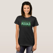 Retro Groovy One Lucky Mama Checkered Mama St Patr T-Shirt (Vorne ganz)