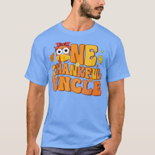 Retro Groovy One Thankful Uncle Herbst Dank T-Shirt