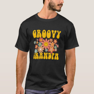 Retro Groovy Opa Matching Family 1. Geburtstag T-Shirt