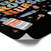 Retro Groovy Operationssaal Nurse oder Nursing Sch Poster (Ecke)