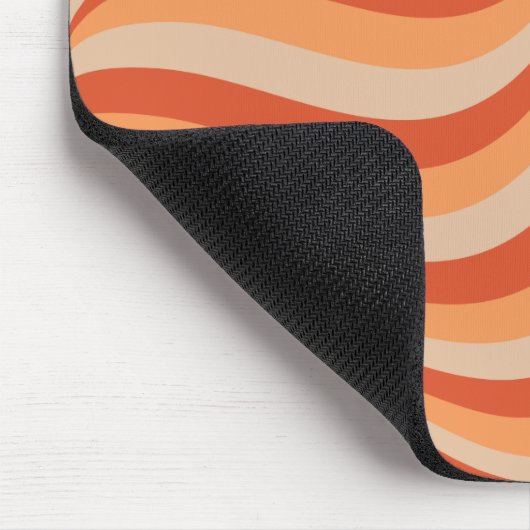 Retro Groovy Orange Color Mousepad (Ecke)