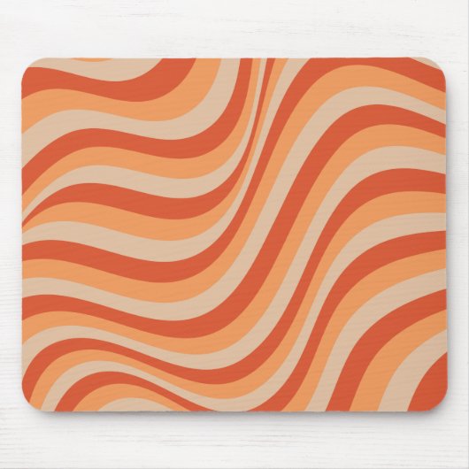 Retro Groovy Orange Color Mousepad (Vorne)