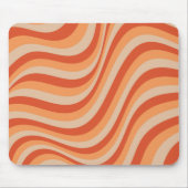 Retro Groovy Orange Farbe Mousepad (Vorne)