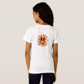 Retro Groovy Orange sei ein Buddy, kein Bulle T-Shirt (Schwarz voll)