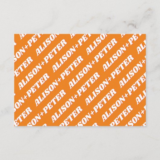 Retro Groovy orange Sonnenstrahlen 70er inspiriert Begleitkarte (Rückseite)