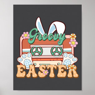Retro Groovy Osterhasen-Tag _1 Poster