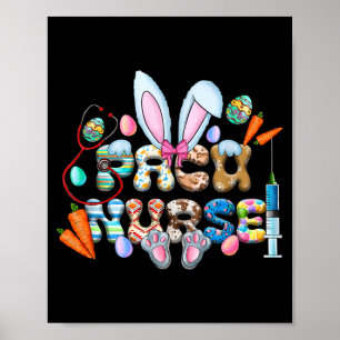 Retro Groovy Pacu Krankenschwester Hasenohren Lust Poster
