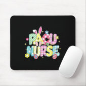 Retro Groovy Pacu Nurse Bunny Ear Funny Easter Gif Mousepad (Mit Mouse)