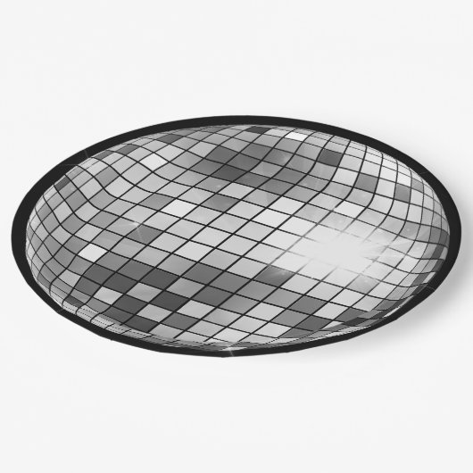 Retro Groovy Pappteller (Schrägansicht)