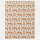 Retro Groovy Pastel Rainbows and Mushrooms Blanket Fleecedecke (Vorderseite)