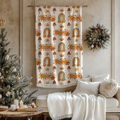 Retro Groovy Pastel Rainbows and Mushrooms Blanket Fleecedecke