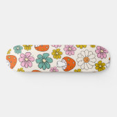 Retro Groovy Patterns 70er-60er-80er Skateboard (Horizontal)