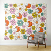 Retro Groovy Patterns 70er-60er-80er Wandteppich (Beispiel (Horizontal))