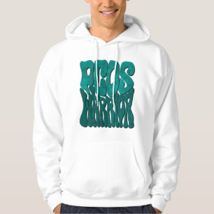 Retro Groovy PCOS WARRIOR Aquamarines Band-Bewusst Hoodie