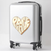 Retro Groovy Peace Heart Inspiration Essential Aufkleber (Koffer)