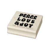 Retro Groovy Peace Liebe Joy Holiday Gummistempel (Stempel)