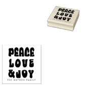 Retro Groovy Peace Liebe Joy Holiday Gummistempel (Stempel)