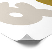 Retro Groovy Peace Liebe Joy Typografy Holiday Poster (Ecke)