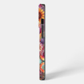 Retro Groovy Peace Sign mit Hippie-Gefärbte Krawat iPhone Hülle (Linke Seite)