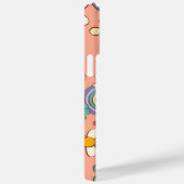 Retro Groovy Phone Case Floral Hippie Cover geeign (Rückseite / Rechts)