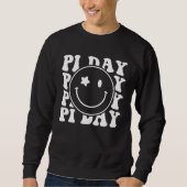 Retro Groovy Pi Day 3 14 Pi Symbol Science Math Te Sweatshirt (Vorderseite)
