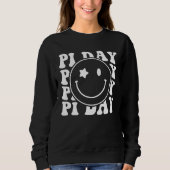 Retro Groovy Pi Day 3 14 Pi Symbol Science Math Te Sweatshirt (Vorderseite)