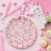 Retro Groovy Pink Daisy Birthday Paper Teller - Bo (Party)