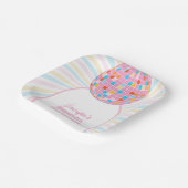 Retro Groovy Pink Disco Ball 70er 80er Brautparty Pappteller (Gewinkelt)