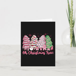 Retro Groovy Pink Oh Christmas Tree Cakes Debbie C Karte