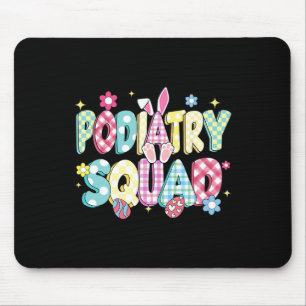 Retro Groovy Podiatry Squad Bunny Ohr Sonniges Ost Mousepad