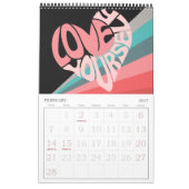 Retro, Groovy Positive Affirmations 2023 Kalender (Feb 2027)