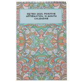 Retro, Groovy Positive Affirmations 2023 Kalender (Titelbild)