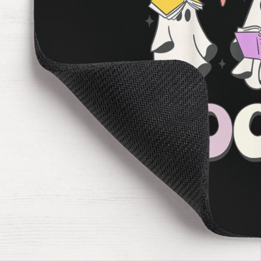 Retro Groovy Read More Books Ghost Boo ghoul lusti Mousepad (Ecke)