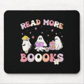 Retro Groovy Read More Books Ghost Boo ghoul lusti Mousepad (Vorne)