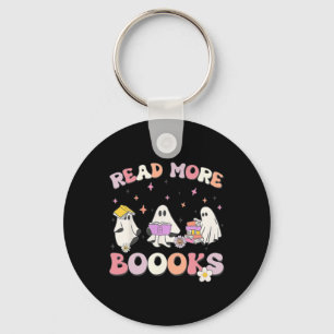 Retro Groovy Read More Books Ghost Boo ghoul lusti Schlüsselanhänger