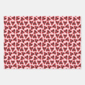 Retro Groovy Red Doodle Hearts Valentine’s Day Geschenkpapier Set (Vorderseite 3)
