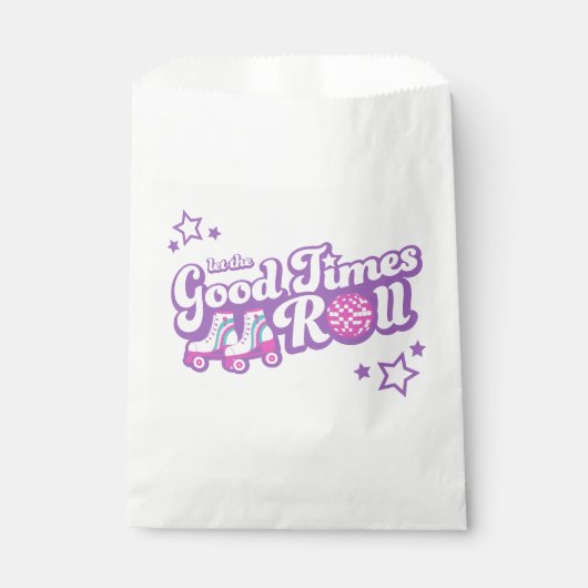 Retro Groovy Roller Disco Gastgeschenk Bags Geschenktütchen (Vorderseite)