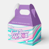 Retro Groovy Roller Disco Party Geschenkschachtel (Rückseite)